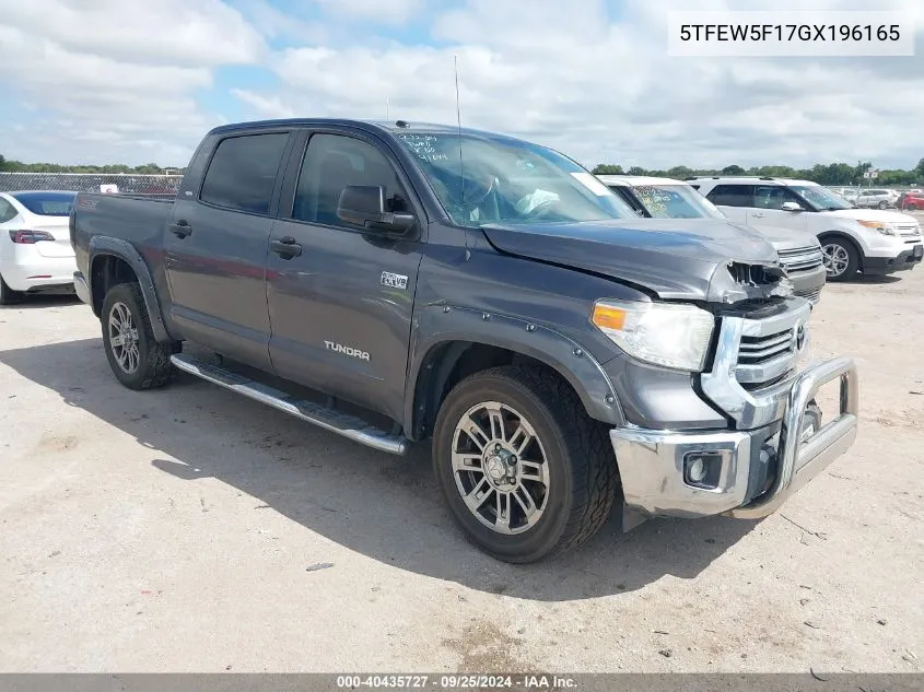 5TFEW5F17GX196165 2016 Toyota Tundra Sr5 5.7L V8