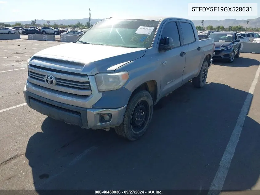 2016 Toyota Tundra Sr5 5.7L V8 VIN: 5TFDY5F19GX528631 Lot: 40450036