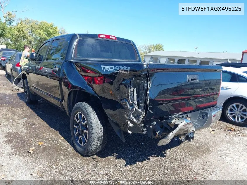 2016 Toyota Tundra Sr5 5.7L V8 VIN: 5TFDW5F1XGX495225 Lot: 40455723