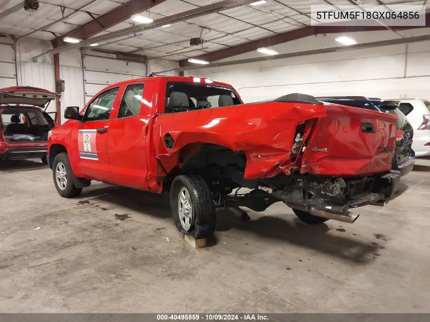 2016 Toyota Tundra Sr 4.6L V8 VIN: 5TFUM5F18GX064856 Lot: 40495859