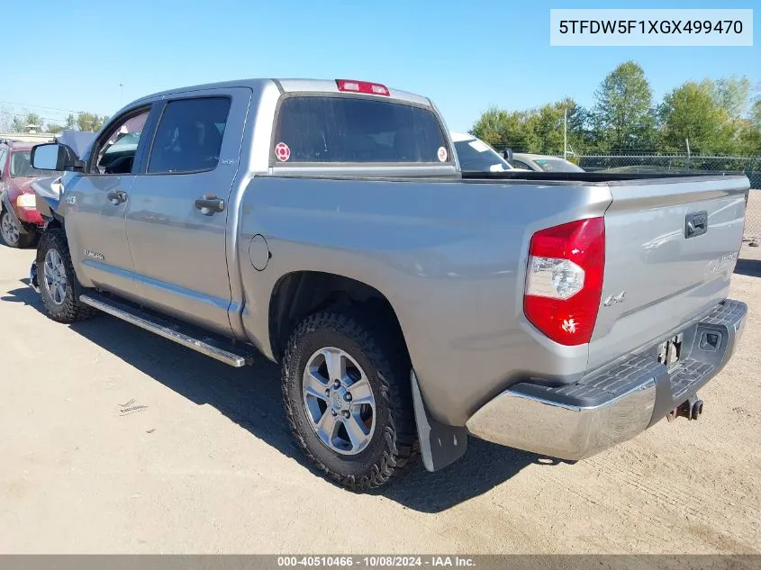 2016 Toyota Tundra Sr5 5.7L V8 VIN: 5TFDW5F1XGX499470 Lot: 40510466