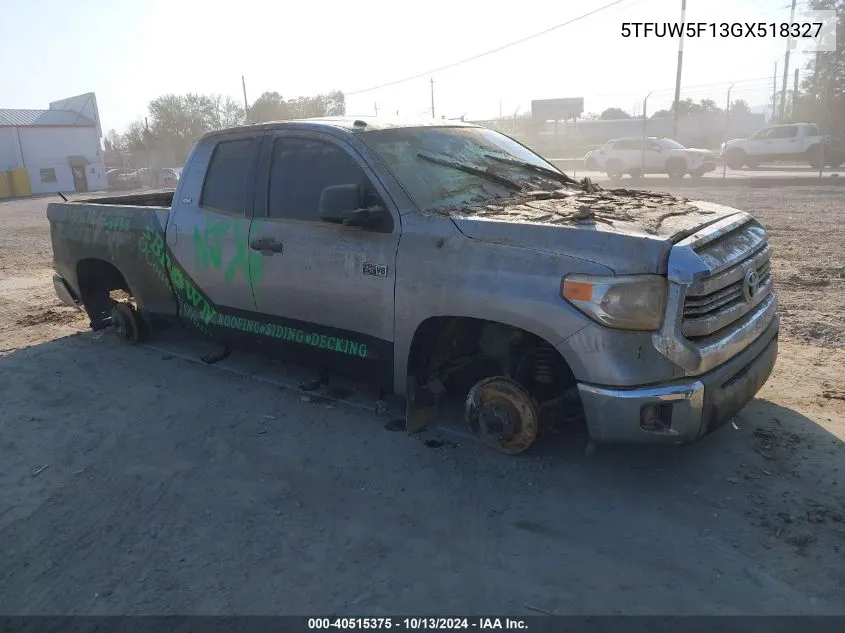 2016 Toyota Tundra Sr5 5.7L V8 VIN: 5TFUW5F13GX518327 Lot: 40515375