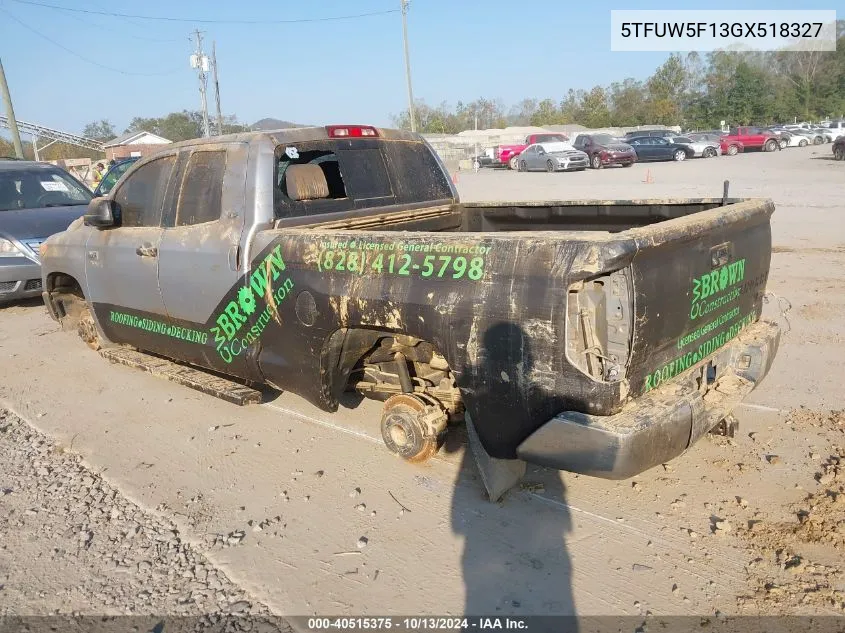 5TFUW5F13GX518327 2016 Toyota Tundra Sr5 5.7L V8