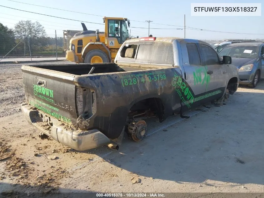 5TFUW5F13GX518327 2016 Toyota Tundra Sr5 5.7L V8