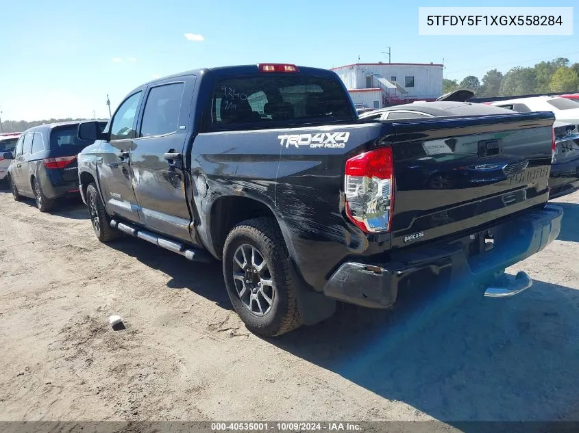 2016 Toyota Tundra Sr5 5.7L V8 VIN: 5TFDY5F1XGX558284 Lot: 40535001