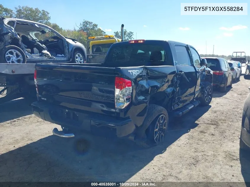 2016 Toyota Tundra Sr5 5.7L V8 VIN: 5TFDY5F1XGX558284 Lot: 40535001