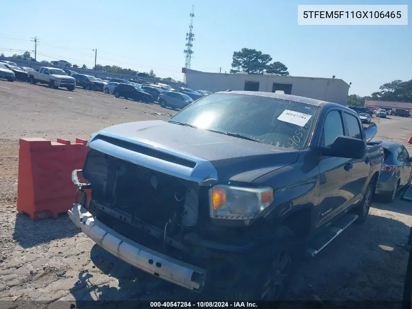 5TFEM5F11GX106465 2016 Toyota Tundra Sr5 4.6L V8