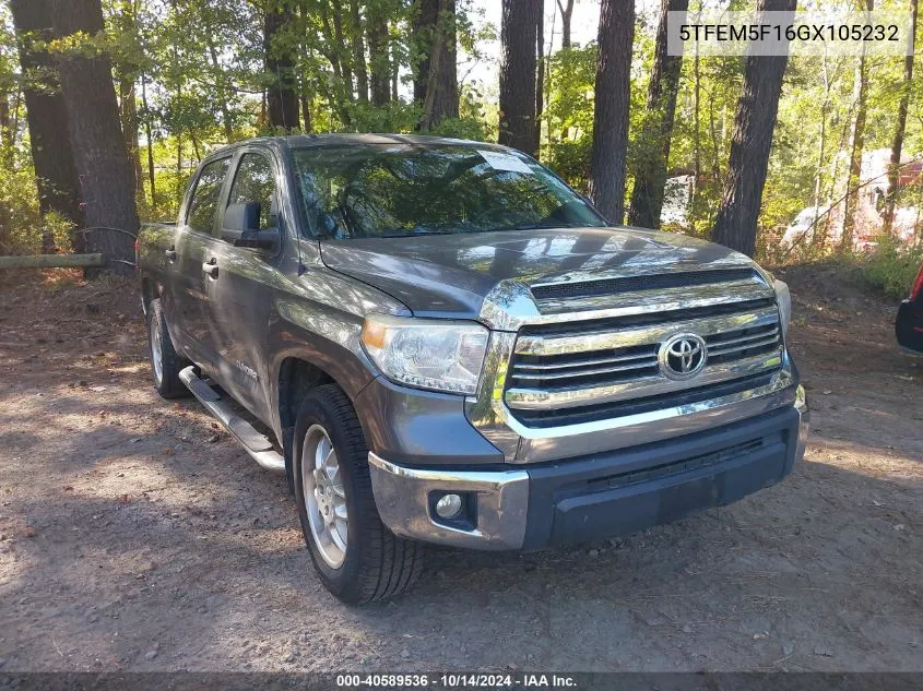 5TFEM5F16GX105232 2016 Toyota Tundra Sr5 4.6L V8