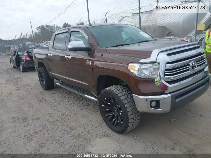 5TFAY5F16GX527178 2016 Toyota Tundra 1794 5.7L V8