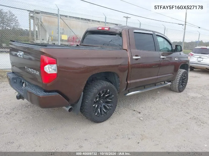 5TFAY5F16GX527178 2016 Toyota Tundra 1794 5.7L V8