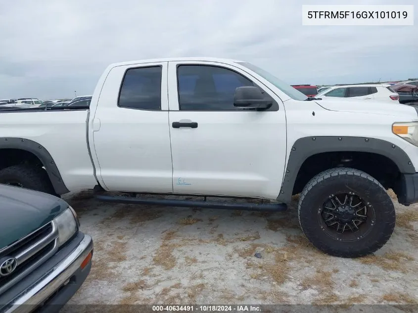 5TFRM5F16GX101019 2016 Toyota Tundra Sr 4.6L V8