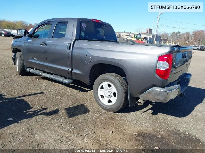 2016 Toyota Tundra Sr5 4.6L V8 VIN: 5TFUM5F10GX066780 Lot: 40806018