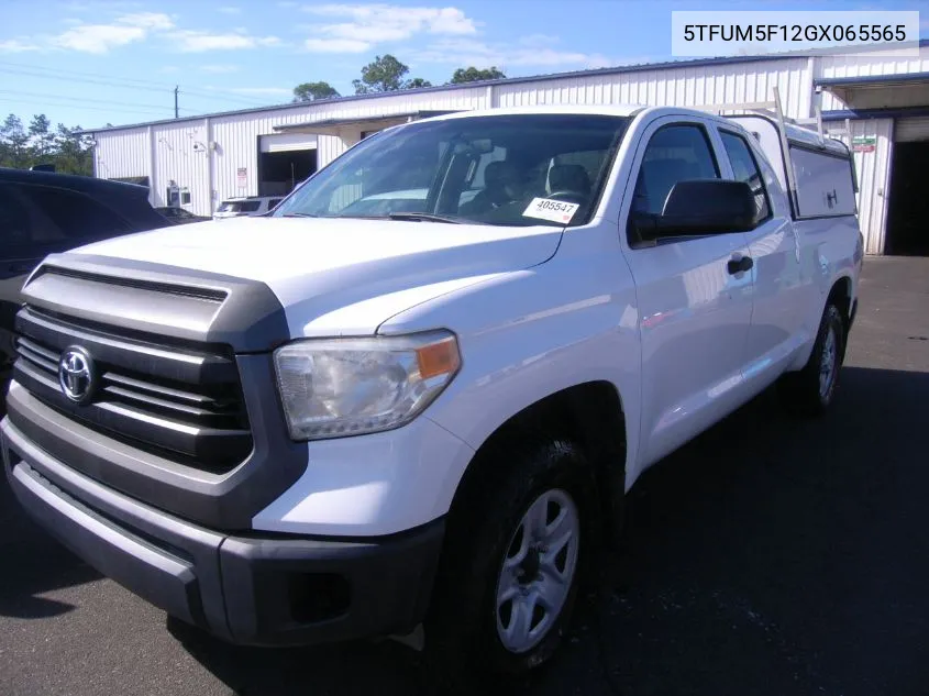 2016 Toyota Tundra Double Cab Sr/Double Cab Sr5 VIN: 5TFUM5F12GX065565 Lot: 40914313