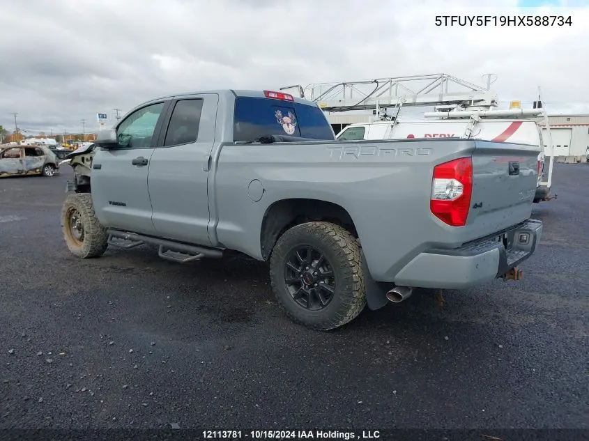 5TFUY5F19HX588734 2017 Toyota Tundra Sr5 Plus 5.7L V8