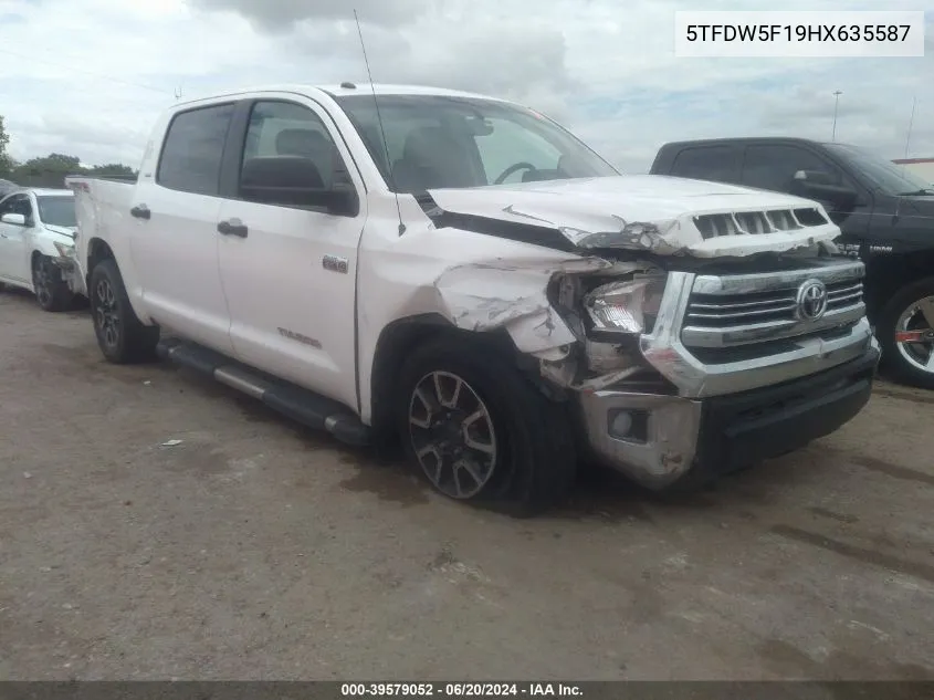 5TFDW5F19HX635587 2017 Toyota Tundra Sr5 5.7L V8