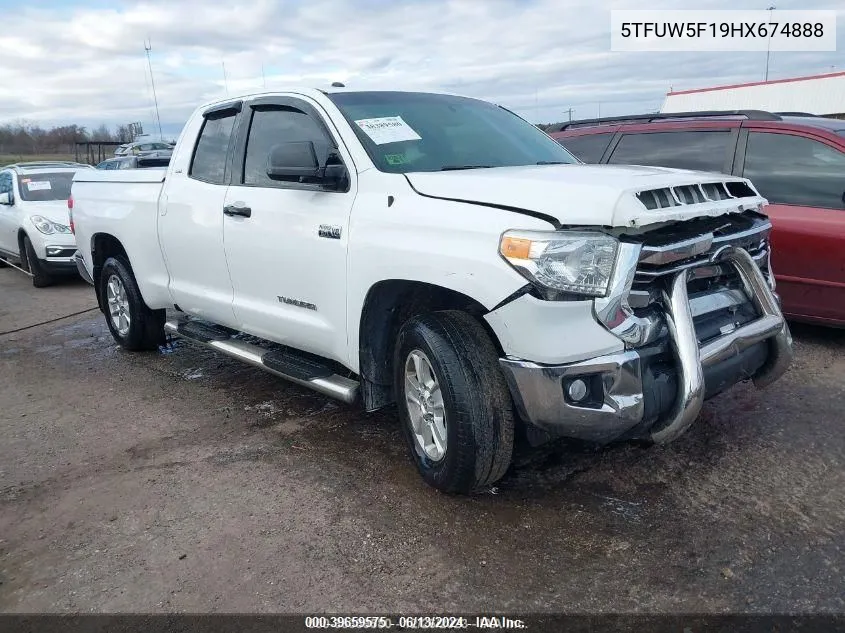 2017 Toyota Tundra Sr5 5.7L V8 VIN: 5TFUW5F19HX674888 Lot: 39659575