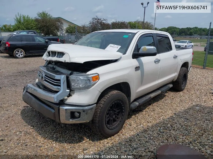 2017 Toyota Tundra 1794 5.7L V8 VIN: 5TFAW5F19HX606741 Lot: 39941170