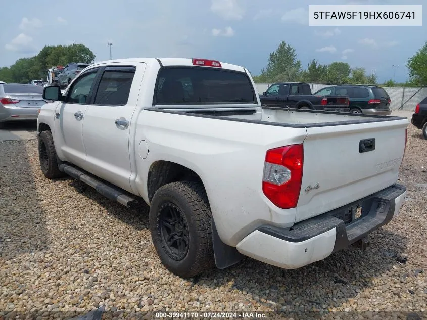 2017 Toyota Tundra 1794 5.7L V8 VIN: 5TFAW5F19HX606741 Lot: 39941170