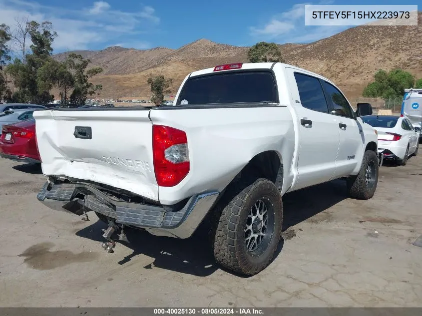 2017 Toyota Tundra Sr5 5.7L V8 VIN: 5TFEY5F15HX223973 Lot: 40025130