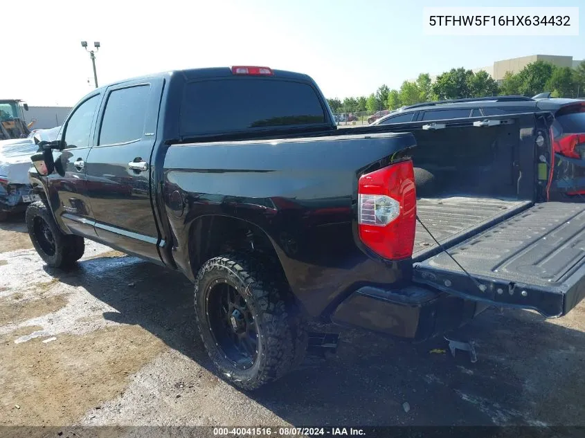 5TFHW5F16HX634432 2017 Toyota Tundra Limited 5.7L V8