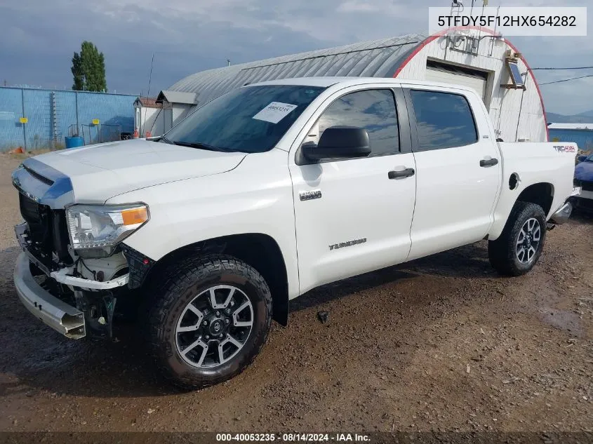 2017 Toyota Tundra Sr5 5.7L V8 VIN: 5TFDY5F12HX654282 Lot: 40053235