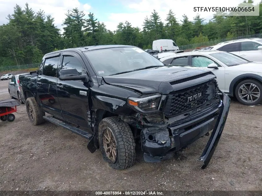 5TFAY5F10HX606654 2017 Toyota Tundra Platinum 5.7L V8