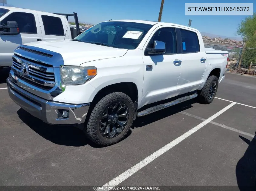 5TFAW5F11HX645372 2017 Toyota Tundra 1794 5.7L V8