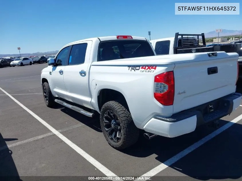 5TFAW5F11HX645372 2017 Toyota Tundra 1794 5.7L V8