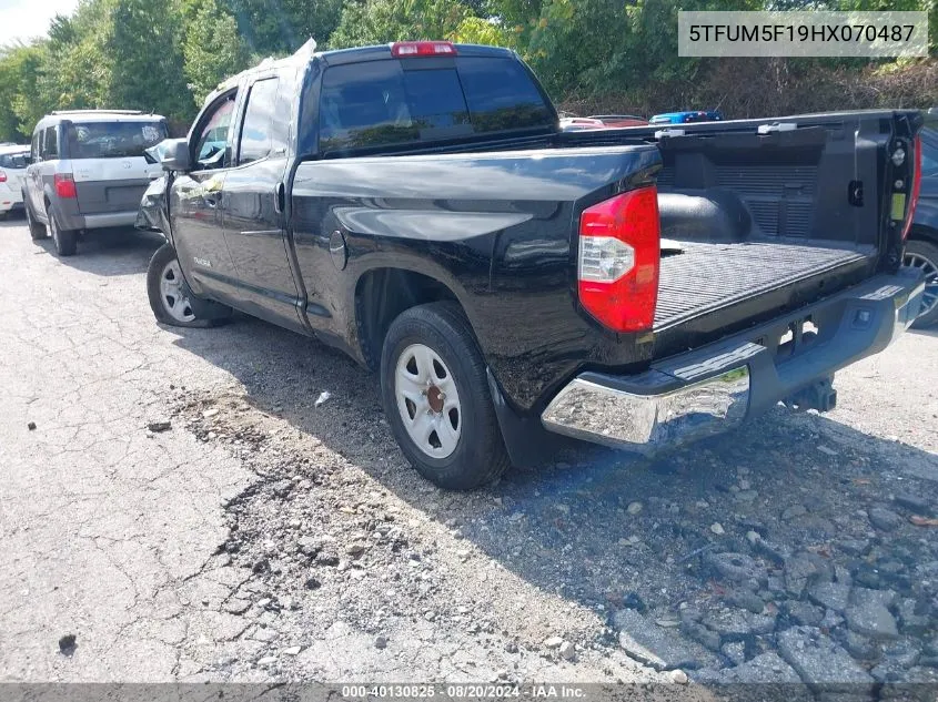 2017 Toyota Tundra Sr5 4.6L V8 VIN: 5TFUM5F19HX070487 Lot: 40130825