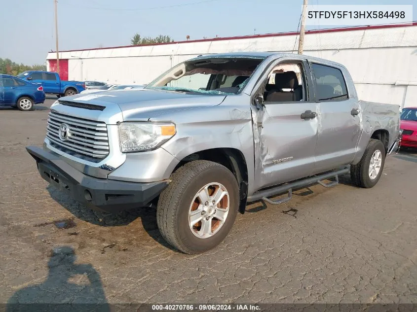 2017 Toyota Tundra Sr5 5.7L V8 VIN: 5TFDY5F13HX584498 Lot: 40270786