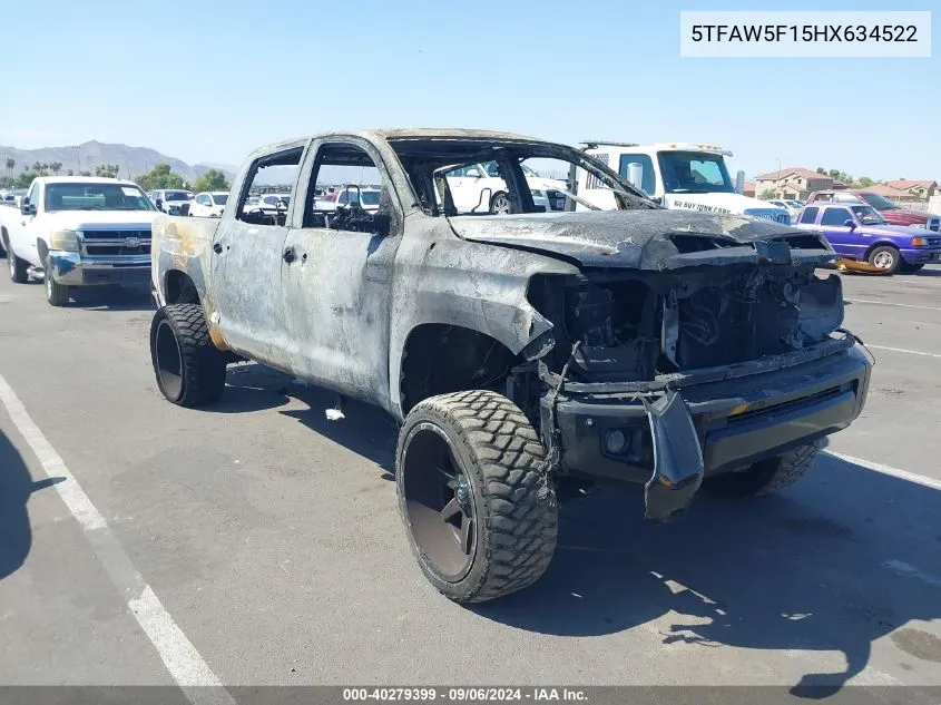 2017 Toyota Tundra Crewmax 1794/Platinum VIN: 5TFAW5F15HX634522 Lot: 40279399