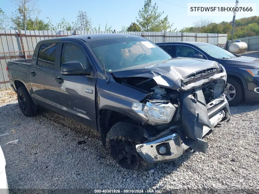 2017 Toyota Tundra Crewmax Sr5/Trd Pro VIN: 5TFDW5F18HX607666 Lot: 40301926