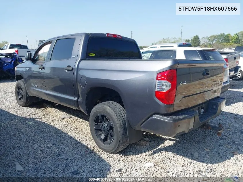 2017 Toyota Tundra Crewmax Sr5/Trd Pro VIN: 5TFDW5F18HX607666 Lot: 40301926