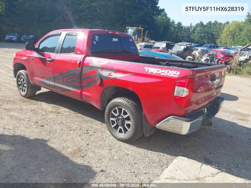 2017 Toyota Tundra Double Cab Sr/Double Cab VIN: 5TFUY5F11HX628319 Lot: 40306556