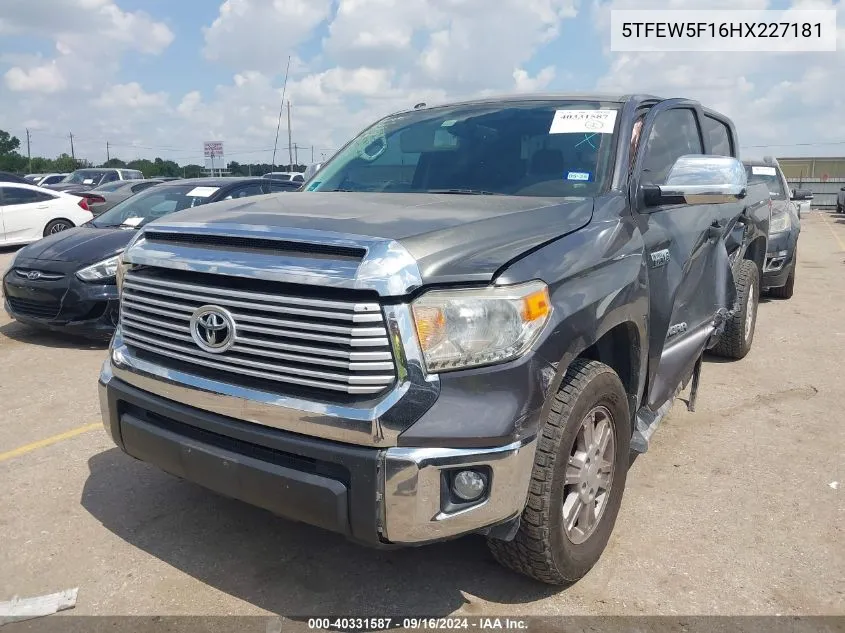 5TFEW5F16HX227181 2017 Toyota Tundra Crewmax Sr5