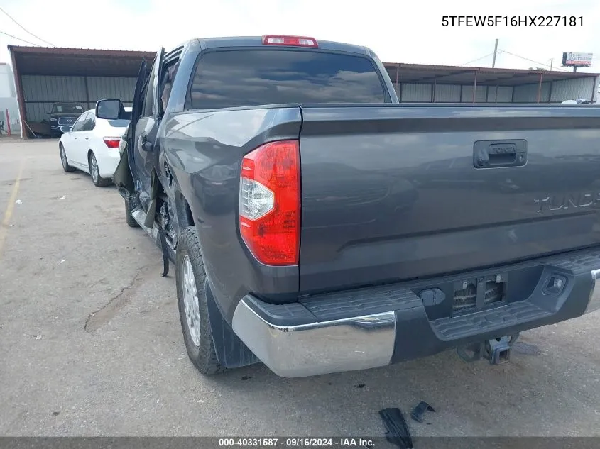 5TFEW5F16HX227181 2017 Toyota Tundra Crewmax Sr5