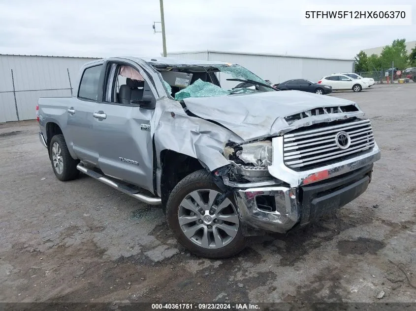 5TFHW5F12HX606370 2017 Toyota Tundra Limited 5.7L V8