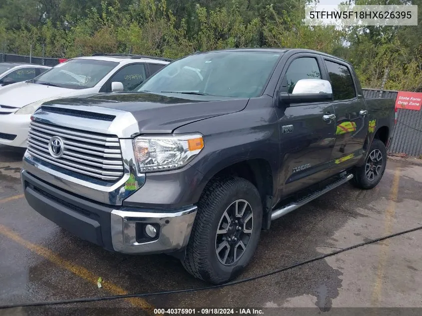 5TFHW5F18HX626395 2017 Toyota Tundra Limited 5.7L V8