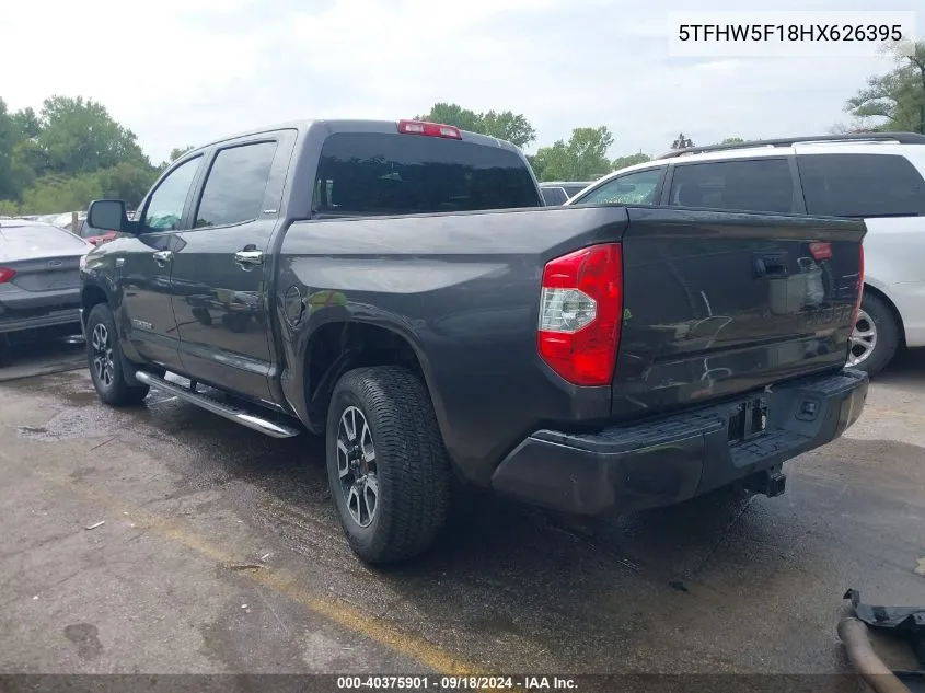 5TFHW5F18HX626395 2017 Toyota Tundra Limited 5.7L V8