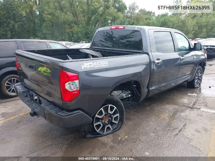 5TFHW5F18HX626395 2017 Toyota Tundra Limited 5.7L V8