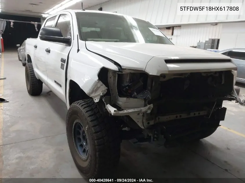 5TFDW5F18HX617808 2017 Toyota Tundra Sr5 5.7L V8