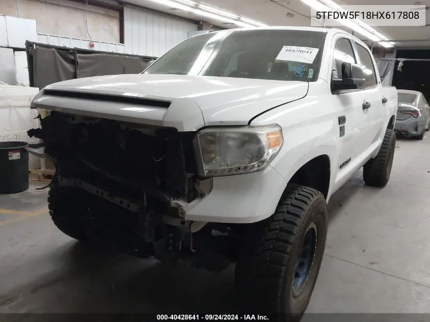 5TFDW5F18HX617808 2017 Toyota Tundra Sr5 5.7L V8