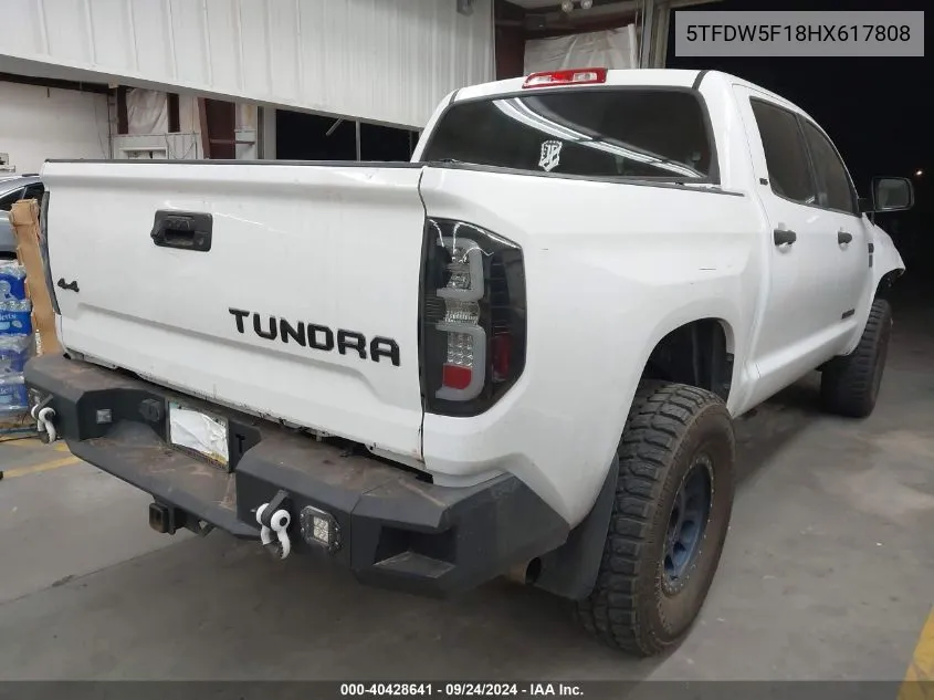 5TFDW5F18HX617808 2017 Toyota Tundra Sr5 5.7L V8