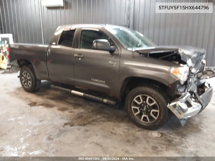 5TFUY5F15HX644796 2017 Toyota Tundra Sr5 5.7L V8