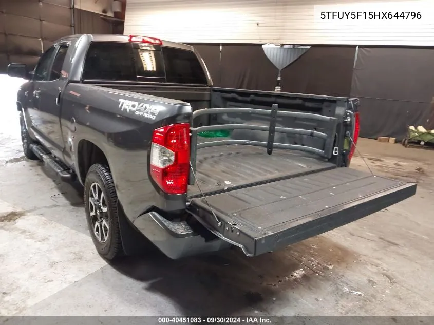 5TFUY5F15HX644796 2017 Toyota Tundra Sr5 5.7L V8