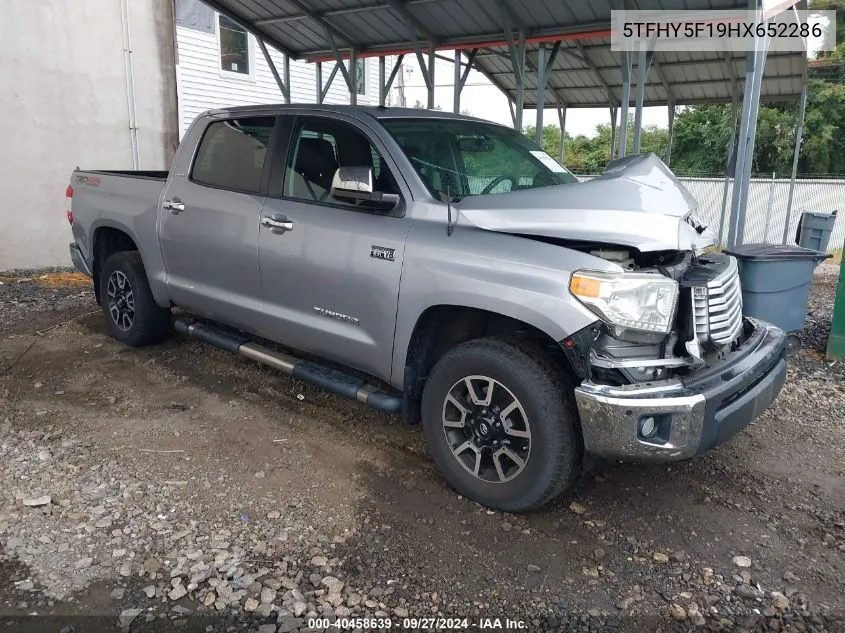 2017 Toyota Tundra Limited 5.7L V8 VIN: 5TFHY5F19HX652286 Lot: 40458639