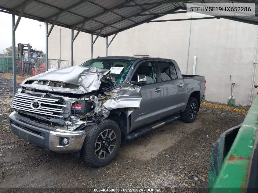 5TFHY5F19HX652286 2017 Toyota Tundra Limited 5.7L V8