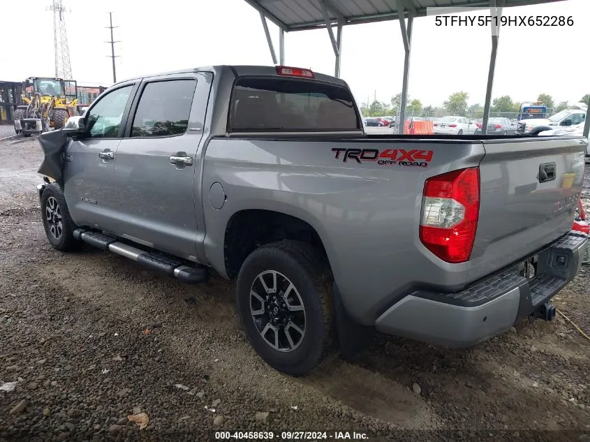 5TFHY5F19HX652286 2017 Toyota Tundra Limited 5.7L V8