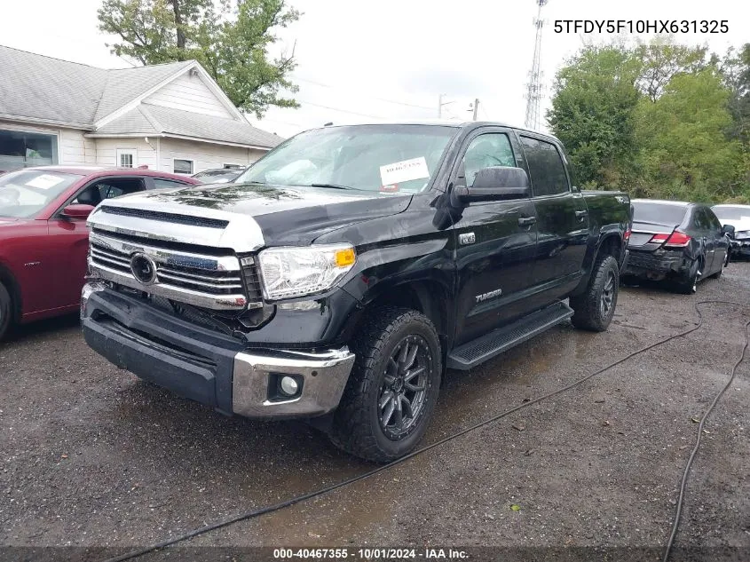 2017 Toyota Tundra Sr5 5.7L V8 VIN: 5TFDY5F10HX631325 Lot: 40467355