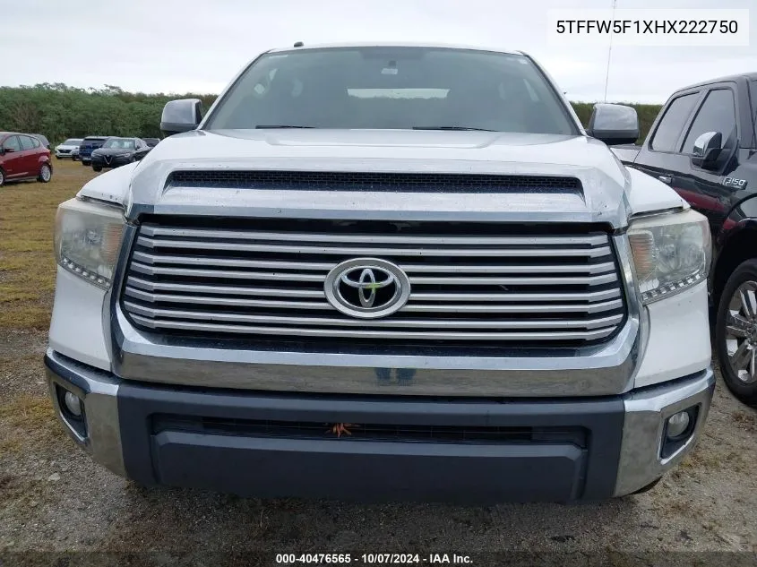 5TFFW5F1XHX222750 2017 Toyota Tundra Limited 5.7L V8